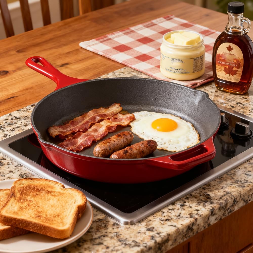 Enameled Cast Iron Skillet