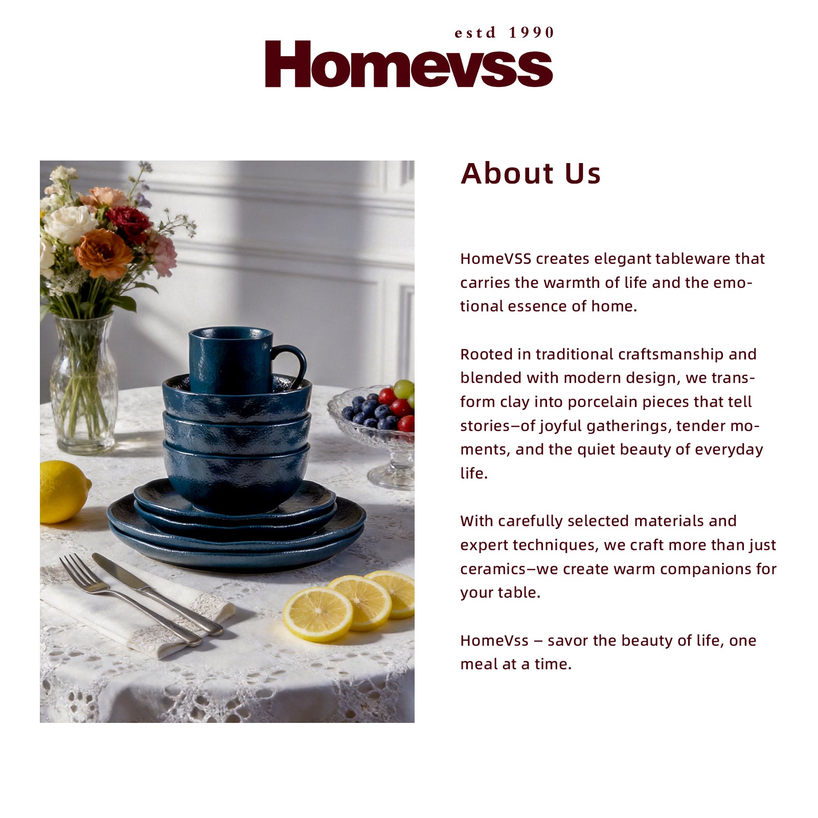 Stoneware Reactive Glaze Organic Sky Star Dinnerware Set