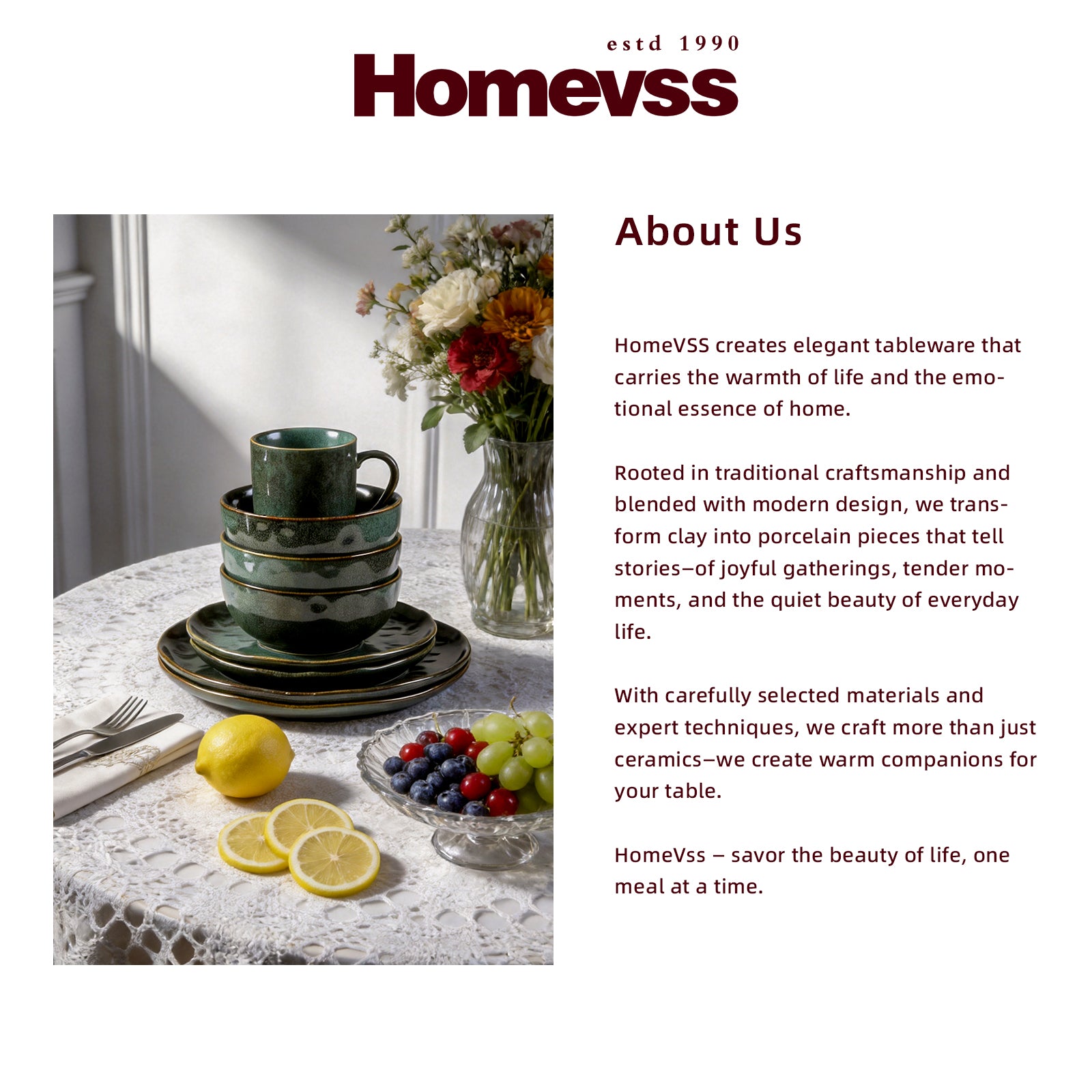 Stoneware Reactive Glaze Organic Sky Star Dinnerware Set
