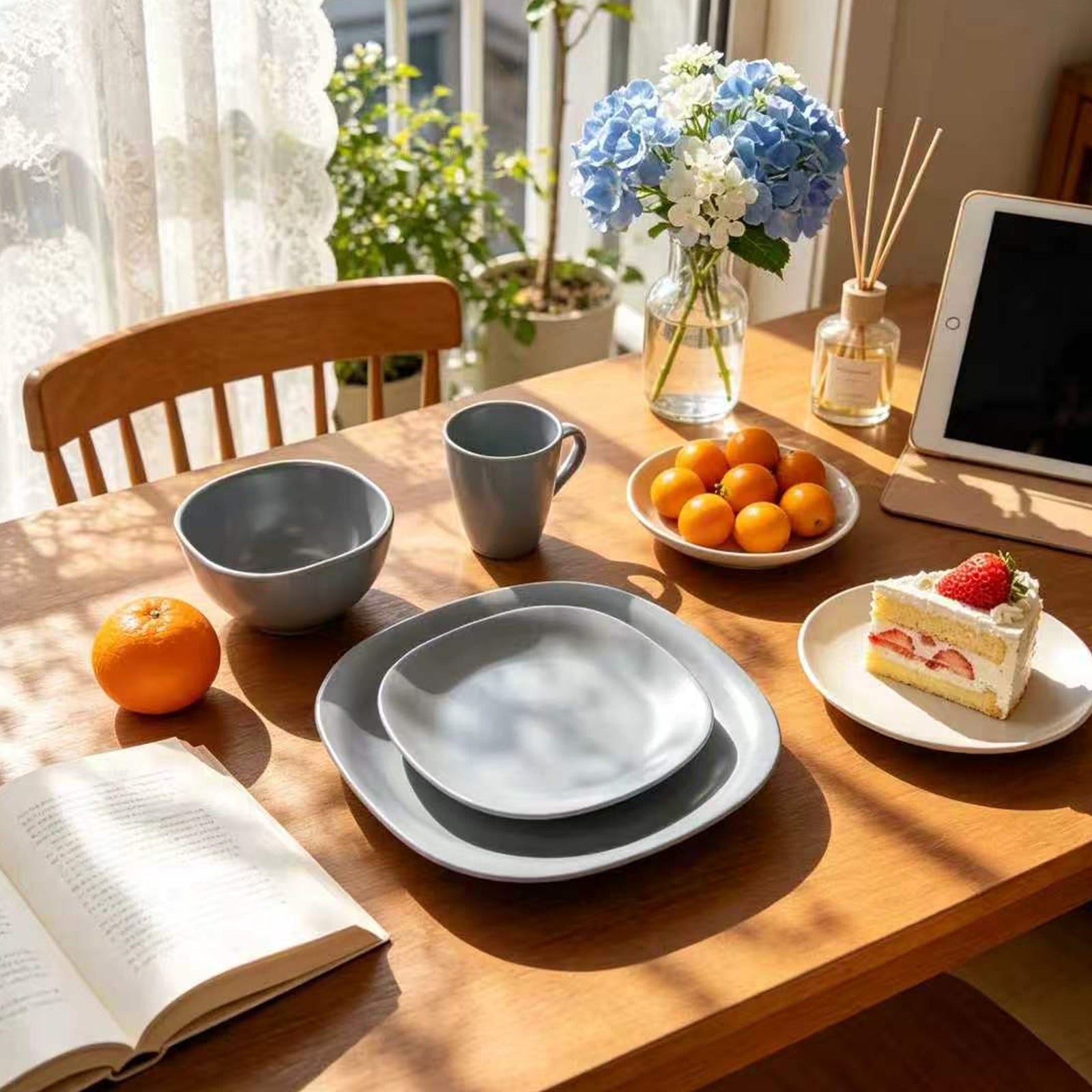 Stoneware Square Dinnerware Set