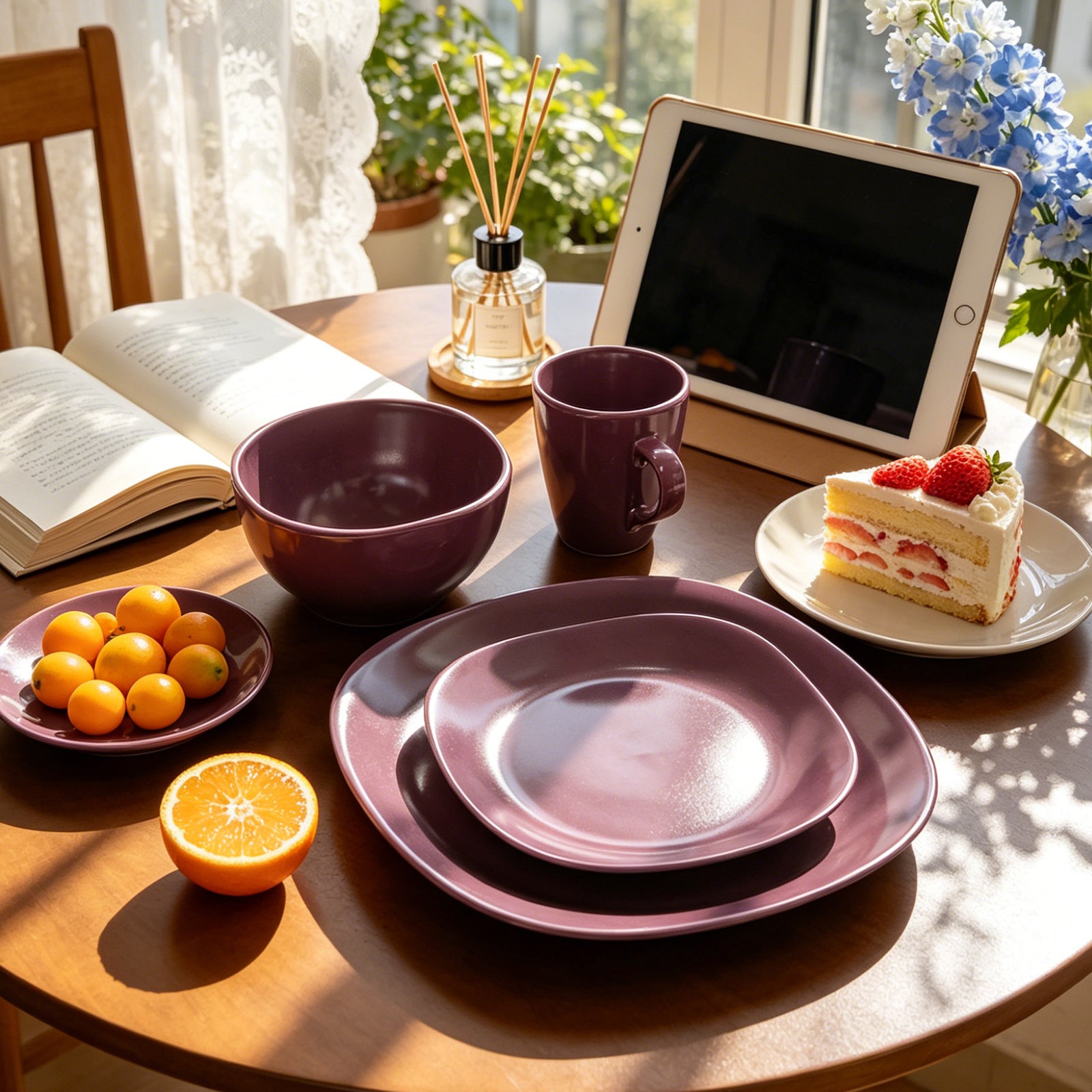 Stoneware Square Dinnerware Set