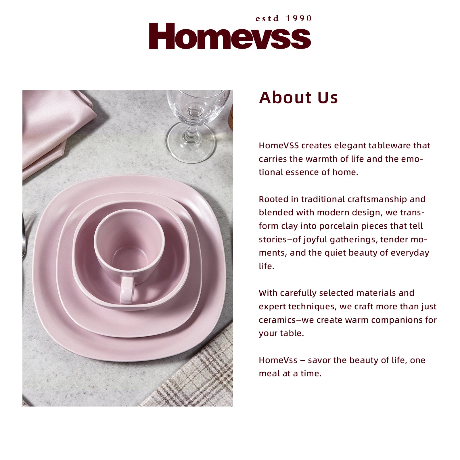 Stoneware Square Dinnerware Set