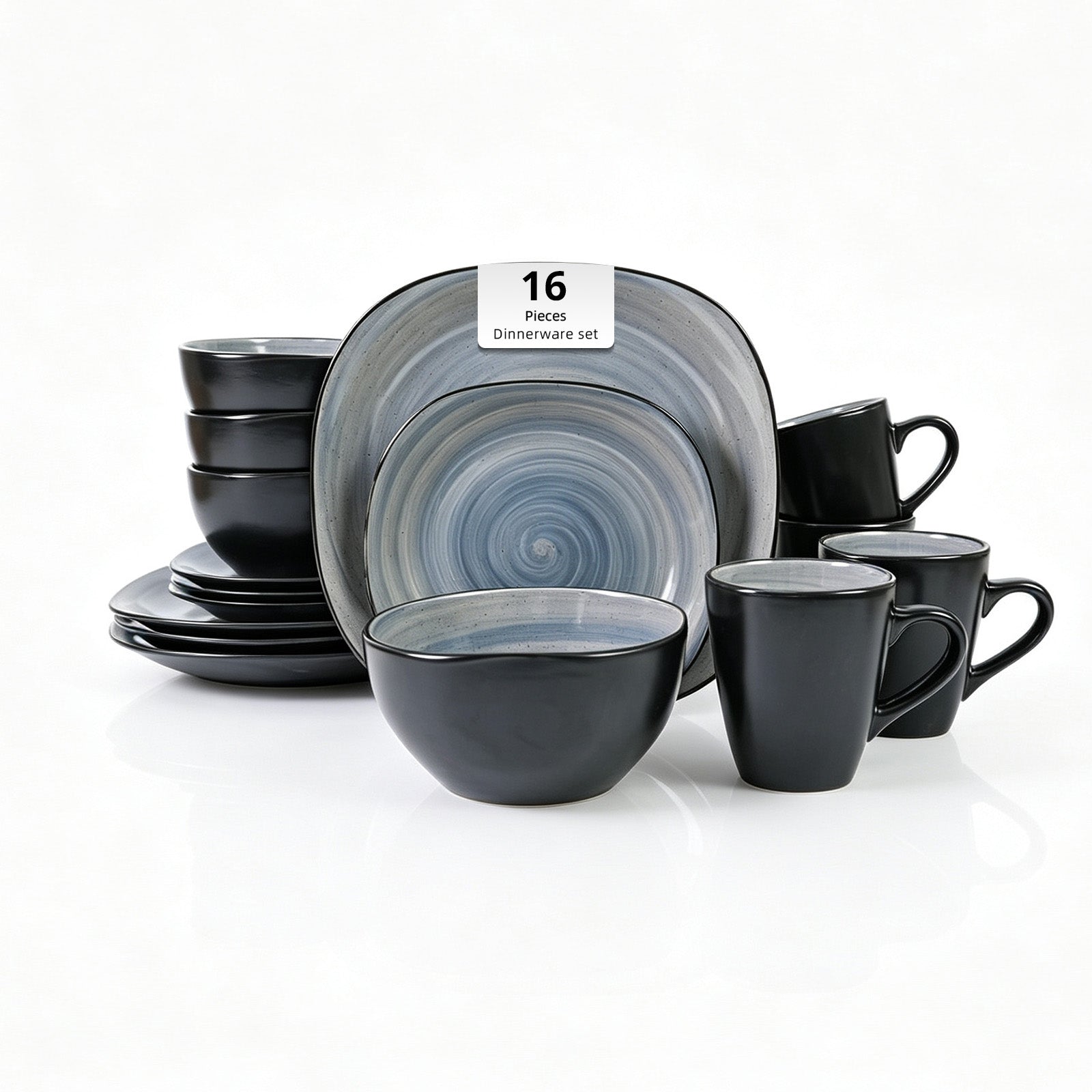 Stoneware Square Dinnerware Set
