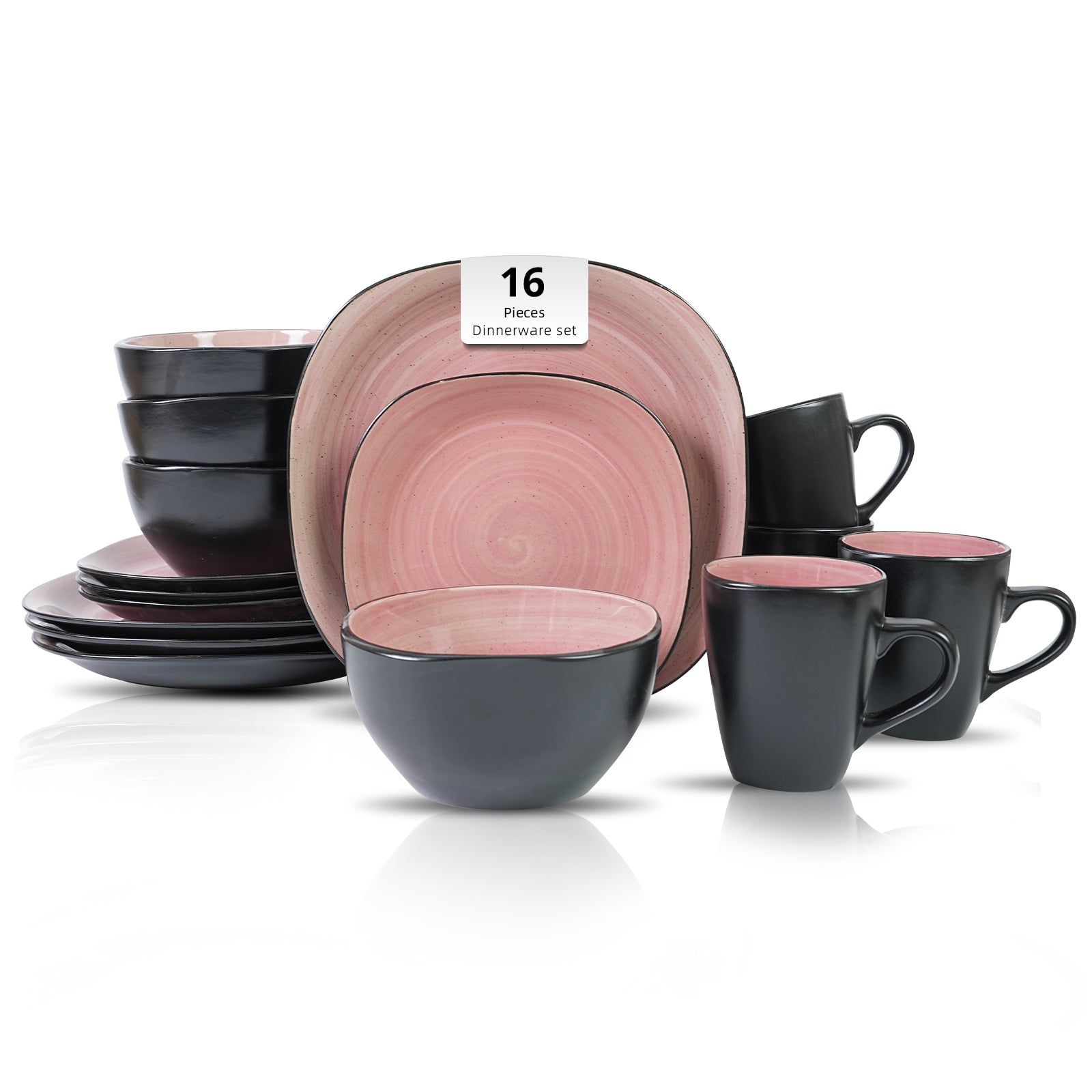 Stoneware Square Dinnerware Set