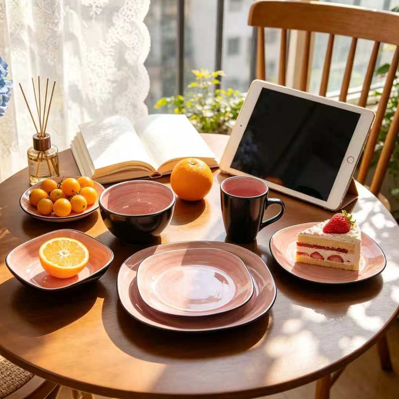 Stoneware Square Dinnerware Set