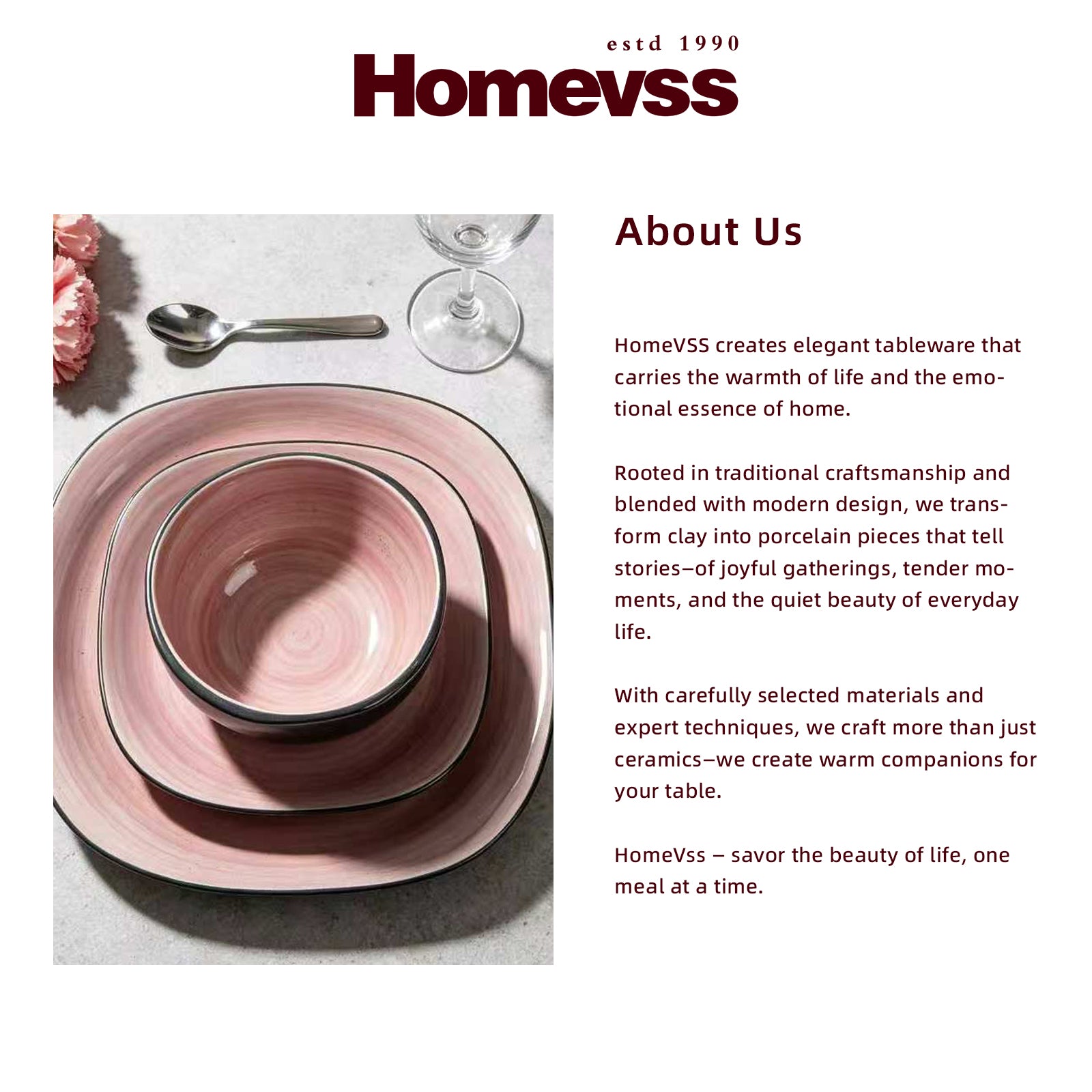 Stoneware Square Dinnerware Set