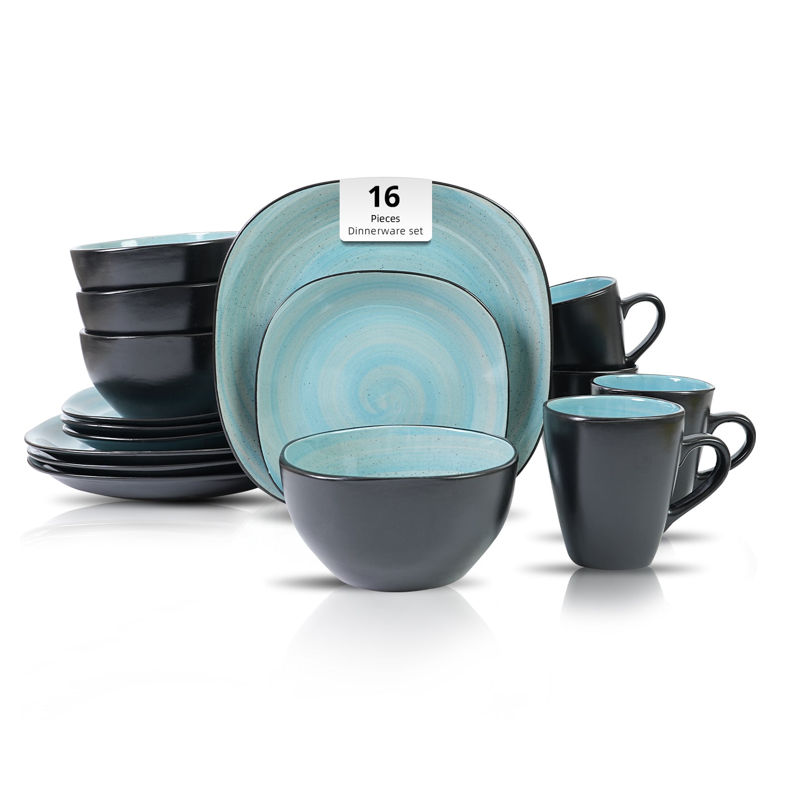 Stoneware Square Dinnerware Set