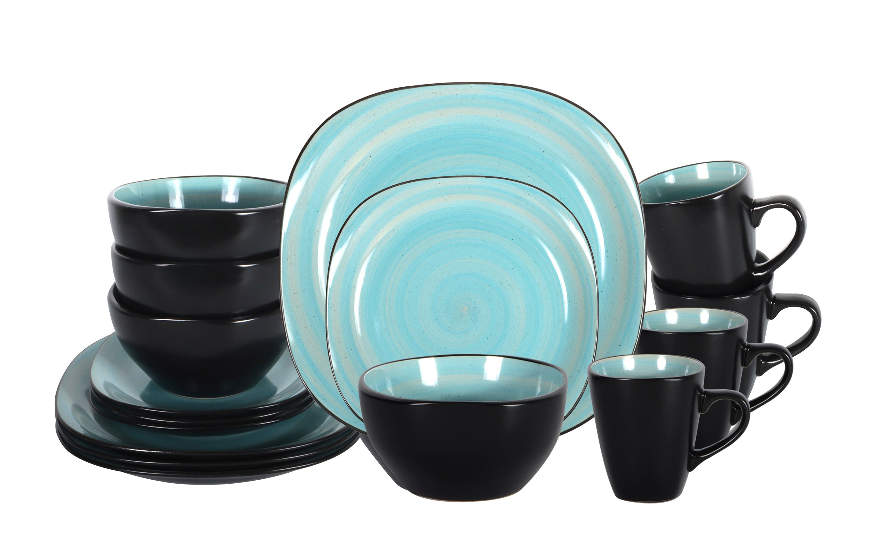 Stoneware Square Dinnerware Set