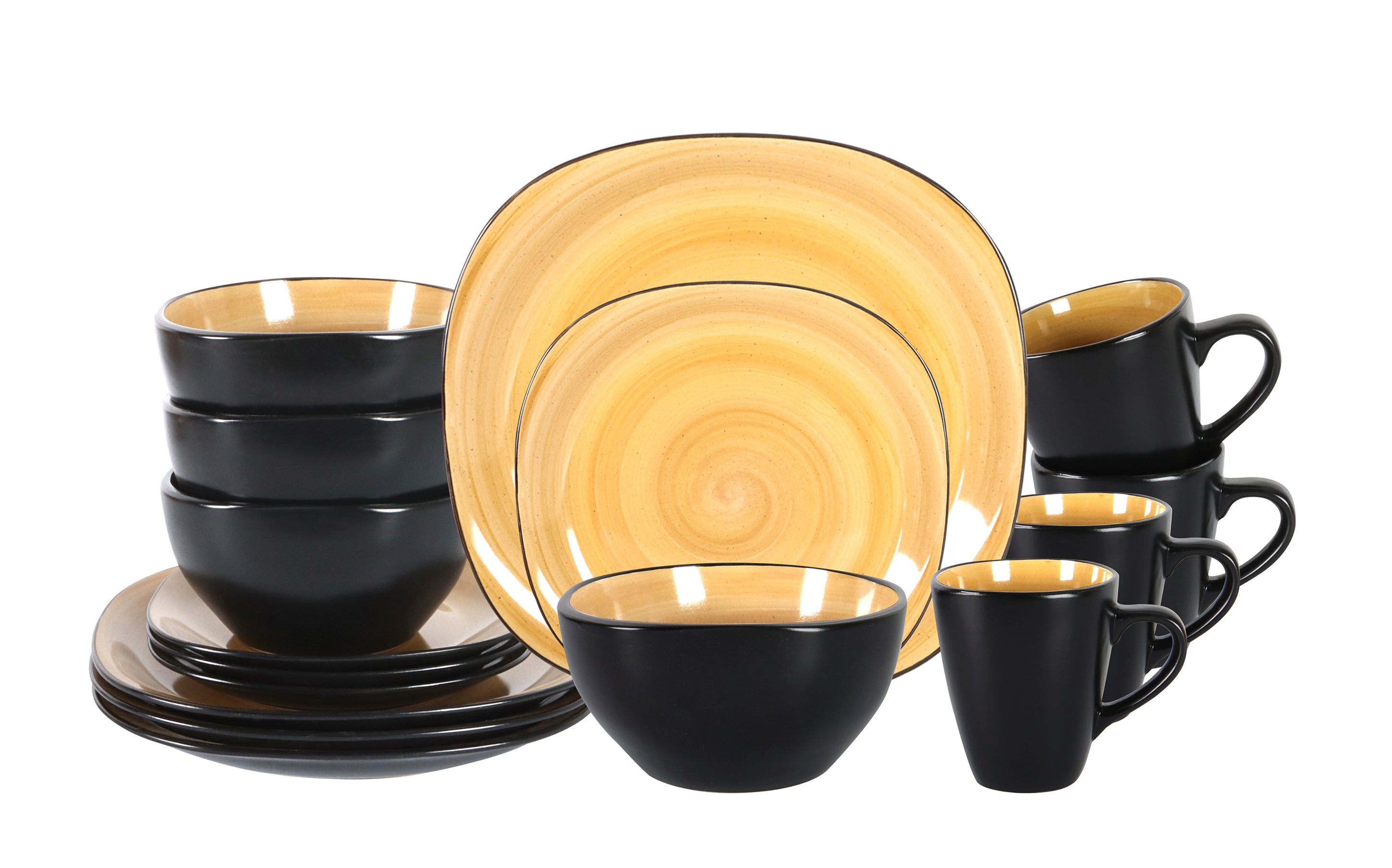 Stoneware Square Dinnerware Set