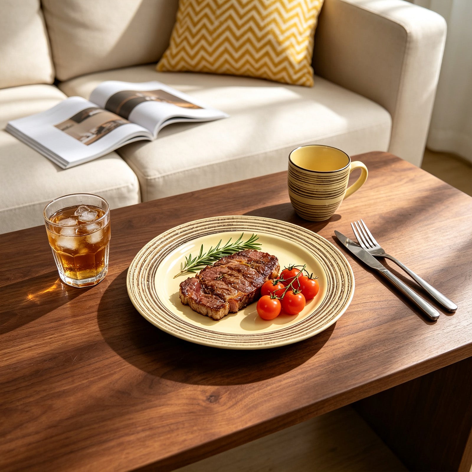 Stoneware Handcrafted Tree Bark Effected Glaze Dinnerware Set