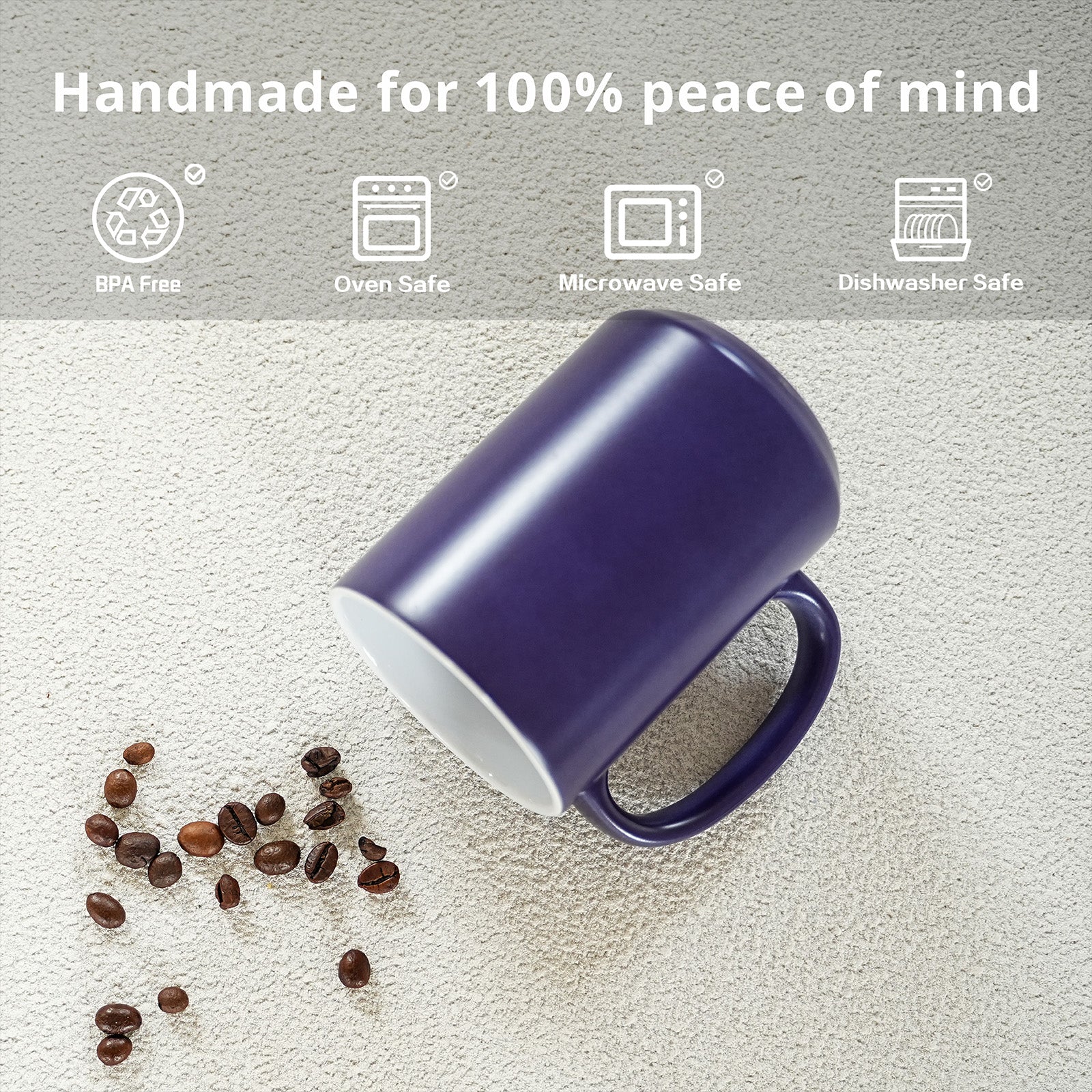 Color-Changing 15oz Stoneware Sulimation Mugs