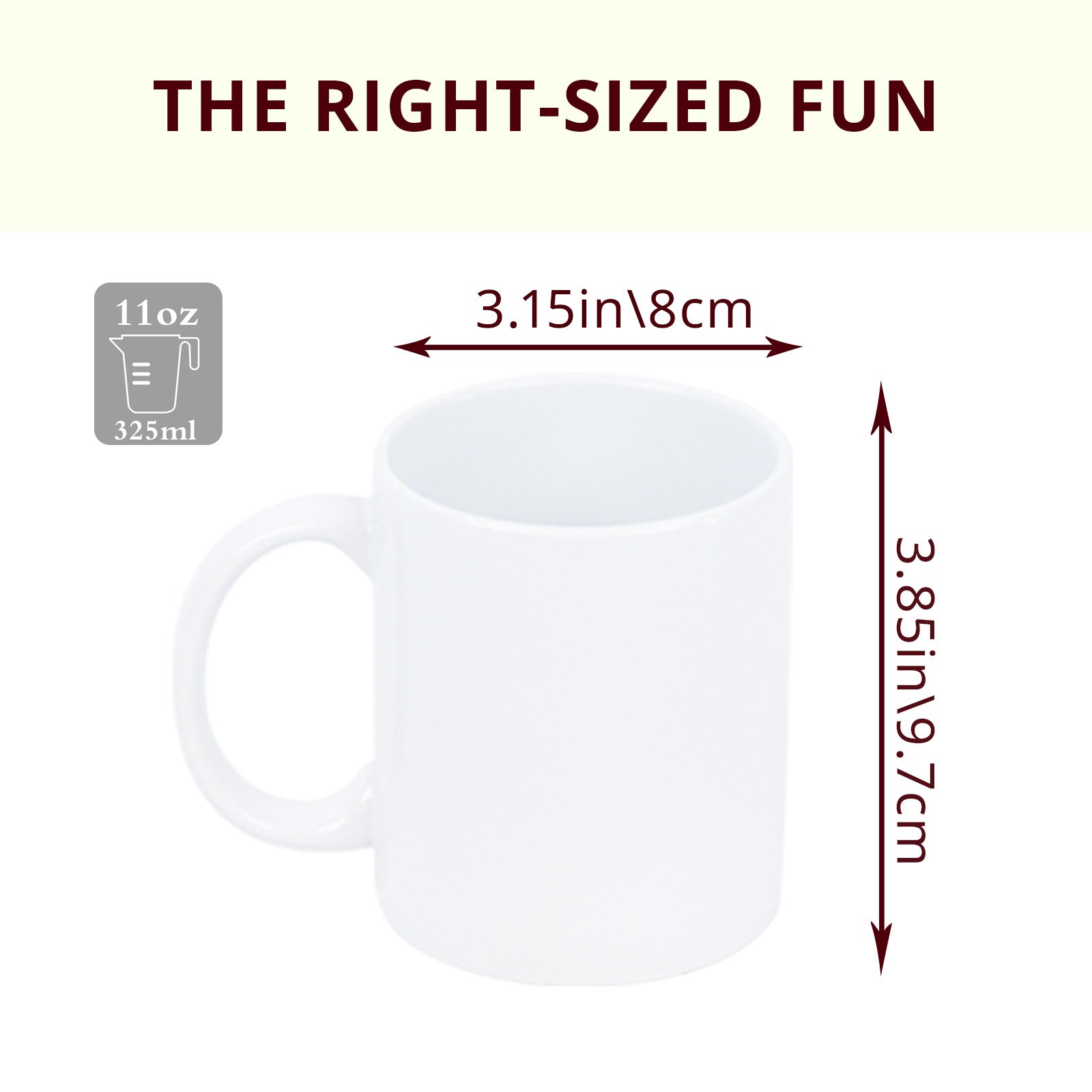 Stoneware 11oz Sublimation Mug