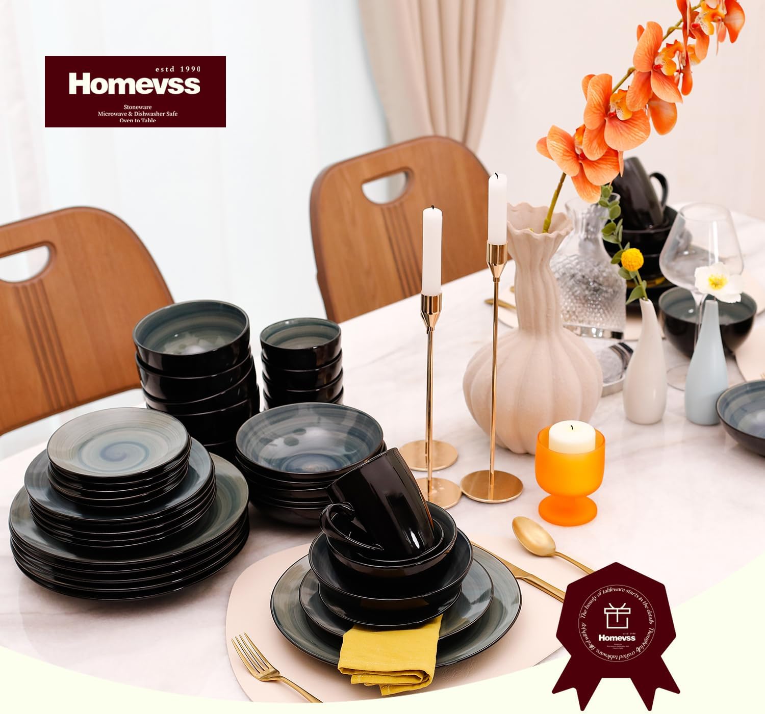 Sonoma Hand-painted Stoneware Dinnerware Set