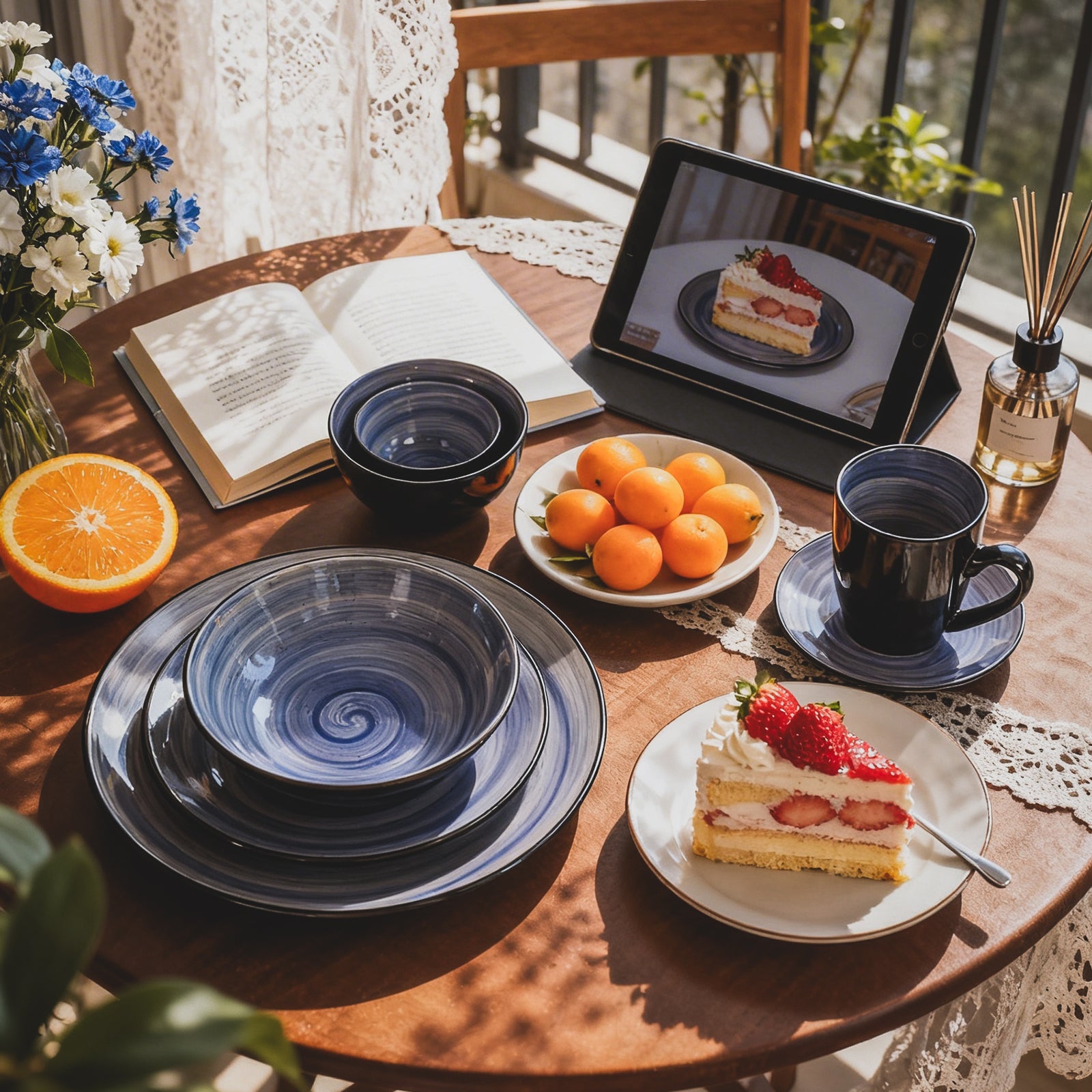 Sonoma Hand-painted Stoneware Dinnerware Set