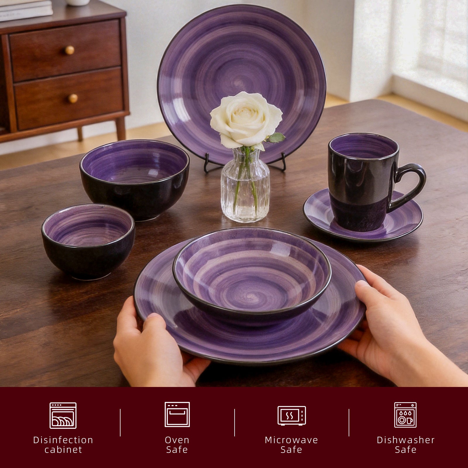 Sonoma Hand-painted Stoneware Dinnerware Set