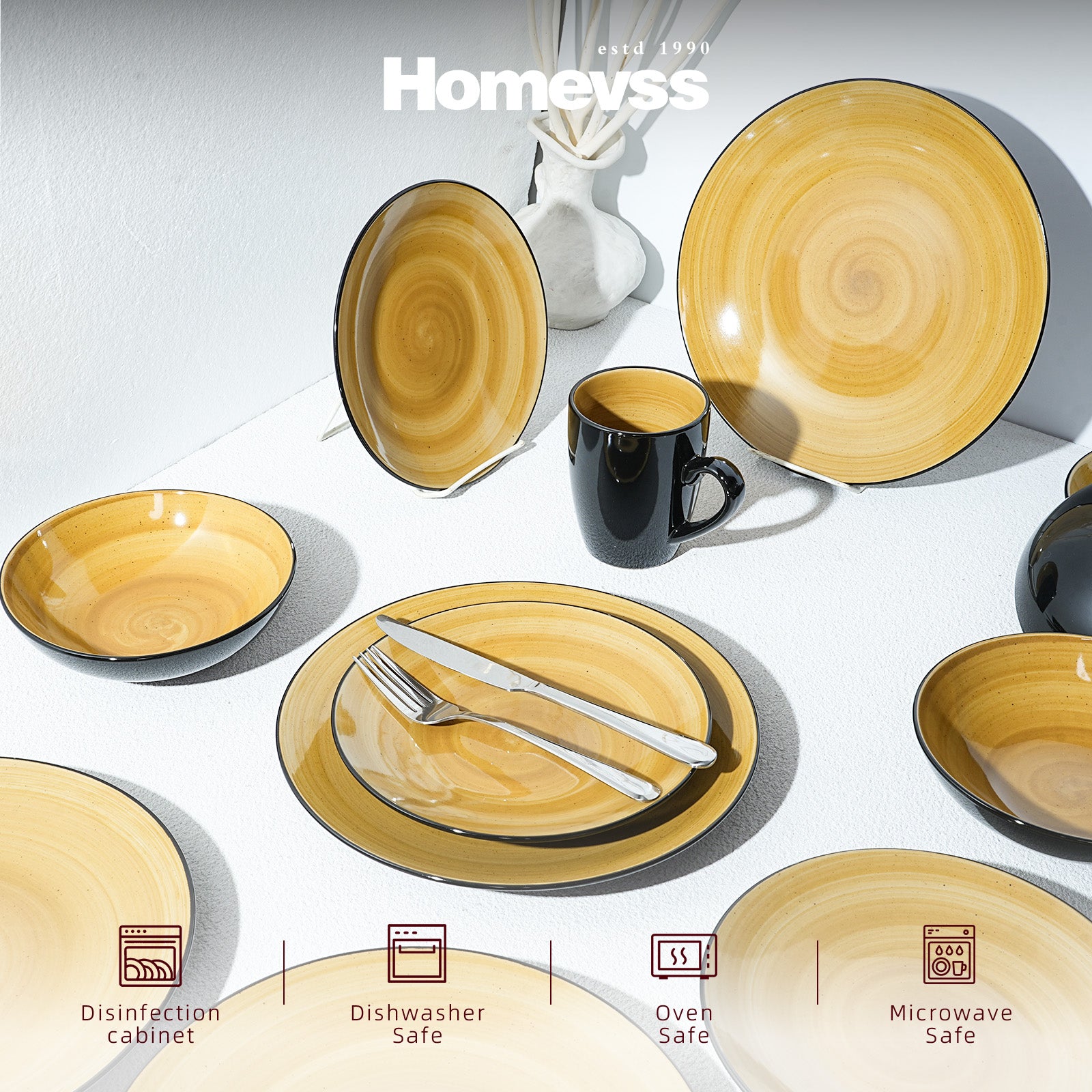 Sonoma Hand-painted Stoneware Dinnerware Set