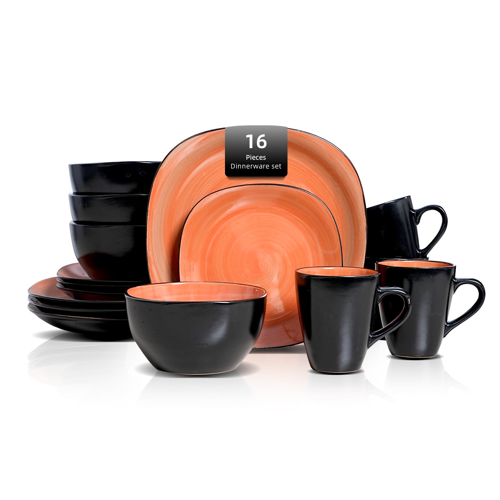 Stoneware Square Dinnerware Set