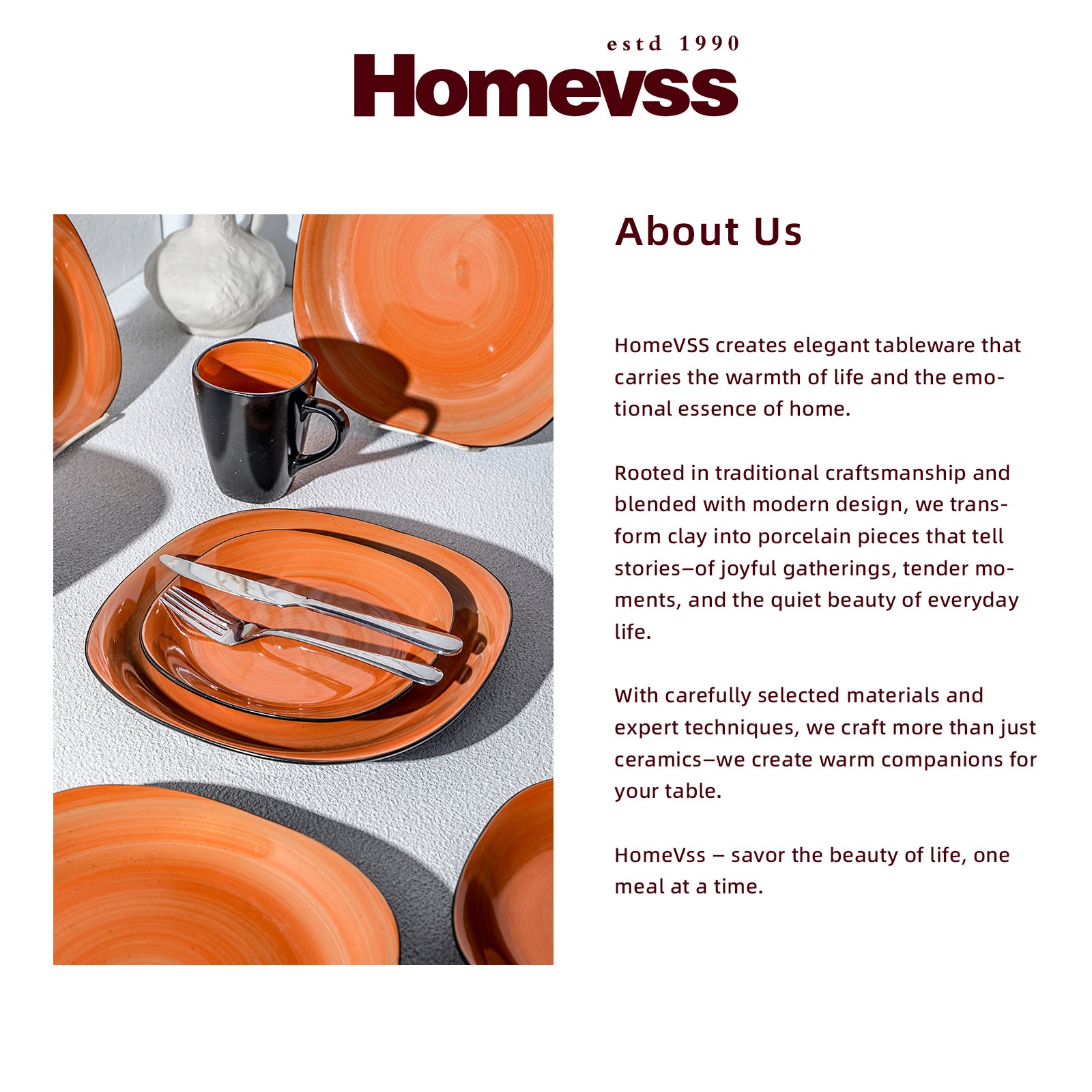 Stoneware Square Dinnerware Set