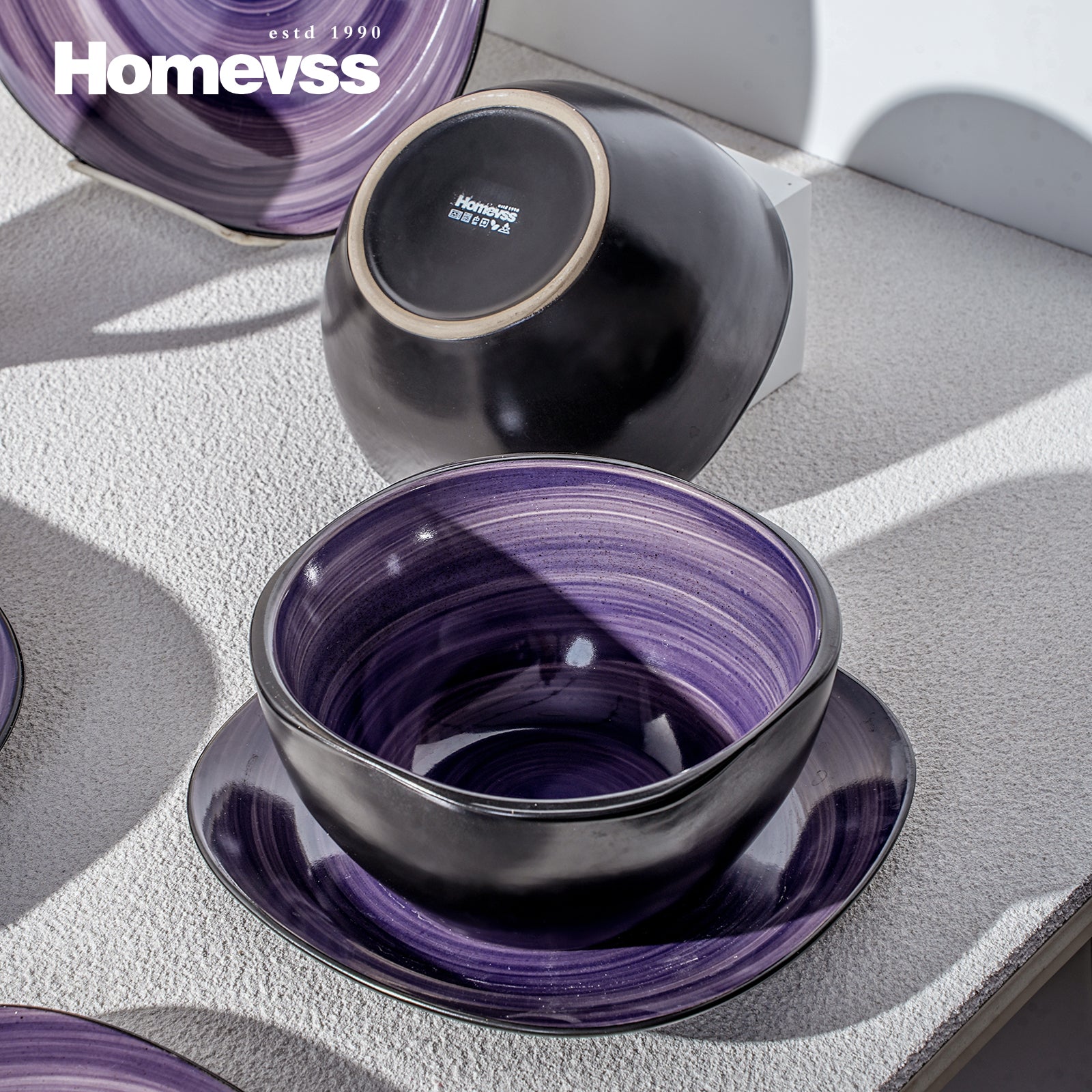 Stoneware Square Dinnerware Set