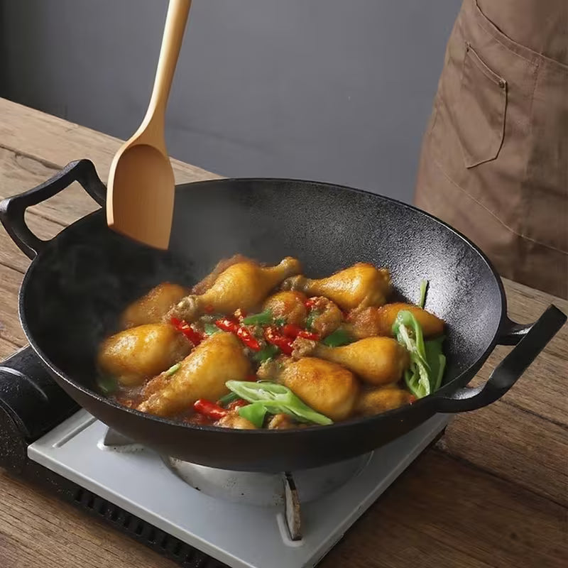 Pre-Seasoned Cast Iron Wok